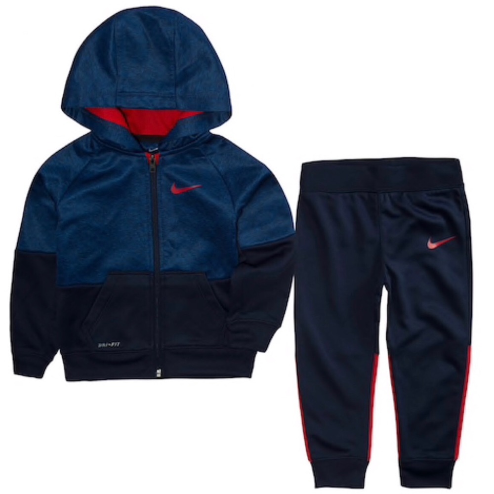 Nike Baby Boys Speckle Hooded Jacket & Pants Set